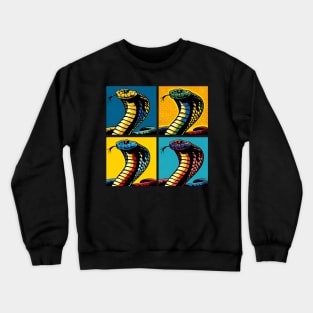 King Cobra Pop Art - Cool Snake Crewneck Sweatshirt